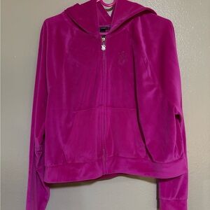 Victoria's Secret Fuchsia Zip-Up Hoodie